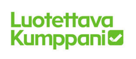 Luotettava kumppani -logo